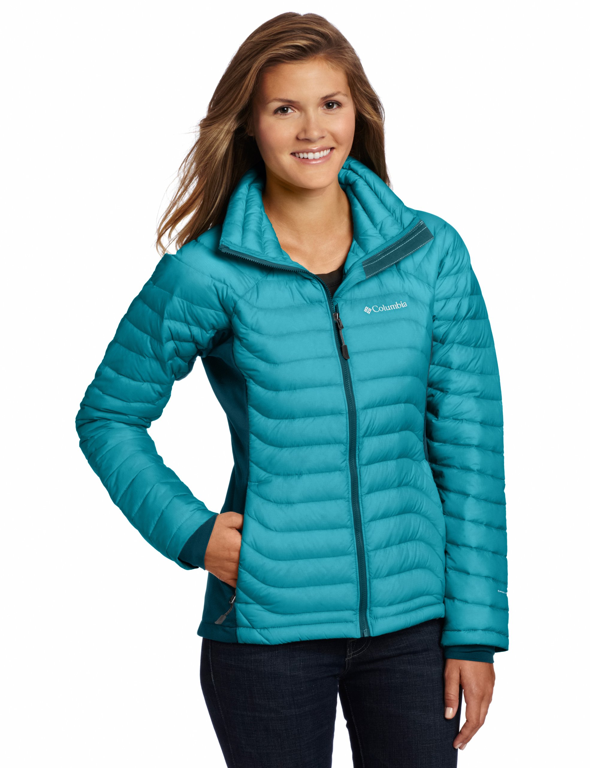 Columbia Women's Powerfly Hybrid Down Jacket - Lightweight Waterproof Winter Coat for Hiking, Skiing & Outdoor Activities