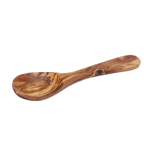Premium Olive Wood Spoon for Jam, Mustard & Spreads - Natural, Durable & Eco-Friendly Kitchen Utensil for Cooking, Serving & Gourmet Food Presentation