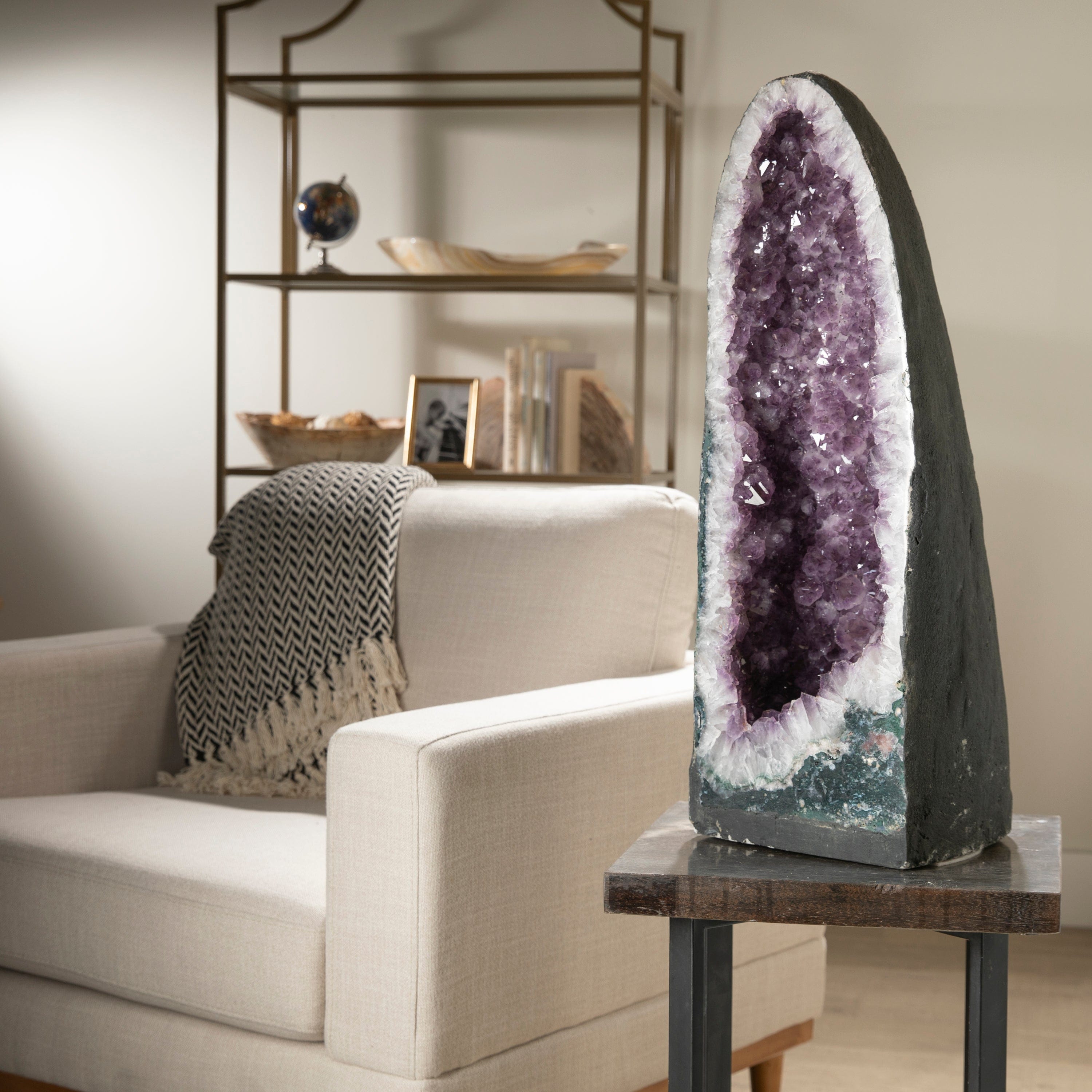 Natural Amethyst Geode Cathedral from Brazil - 28 to 104 lbs | Large Healing Crystal for Home Decor, Meditation & Feng Shui