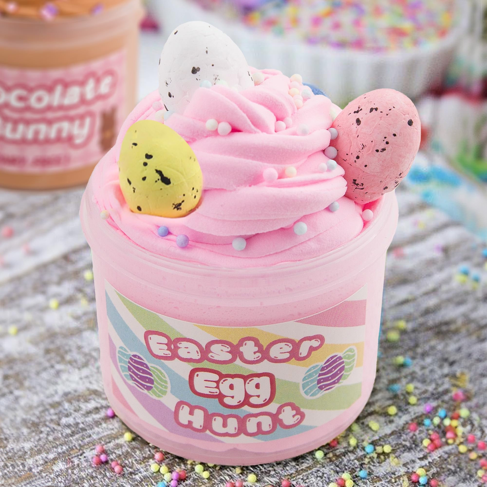 Easter Basket Stuffers for Kids - 4 Pack Prefilled Easter Eggs with Slime & Charms Inside - Fun Easter Basket Essentials for Toddlers, Teens, Boys & Girls - Perfect for Easter Egg Hunts, Party Favors & Holiday Gifts