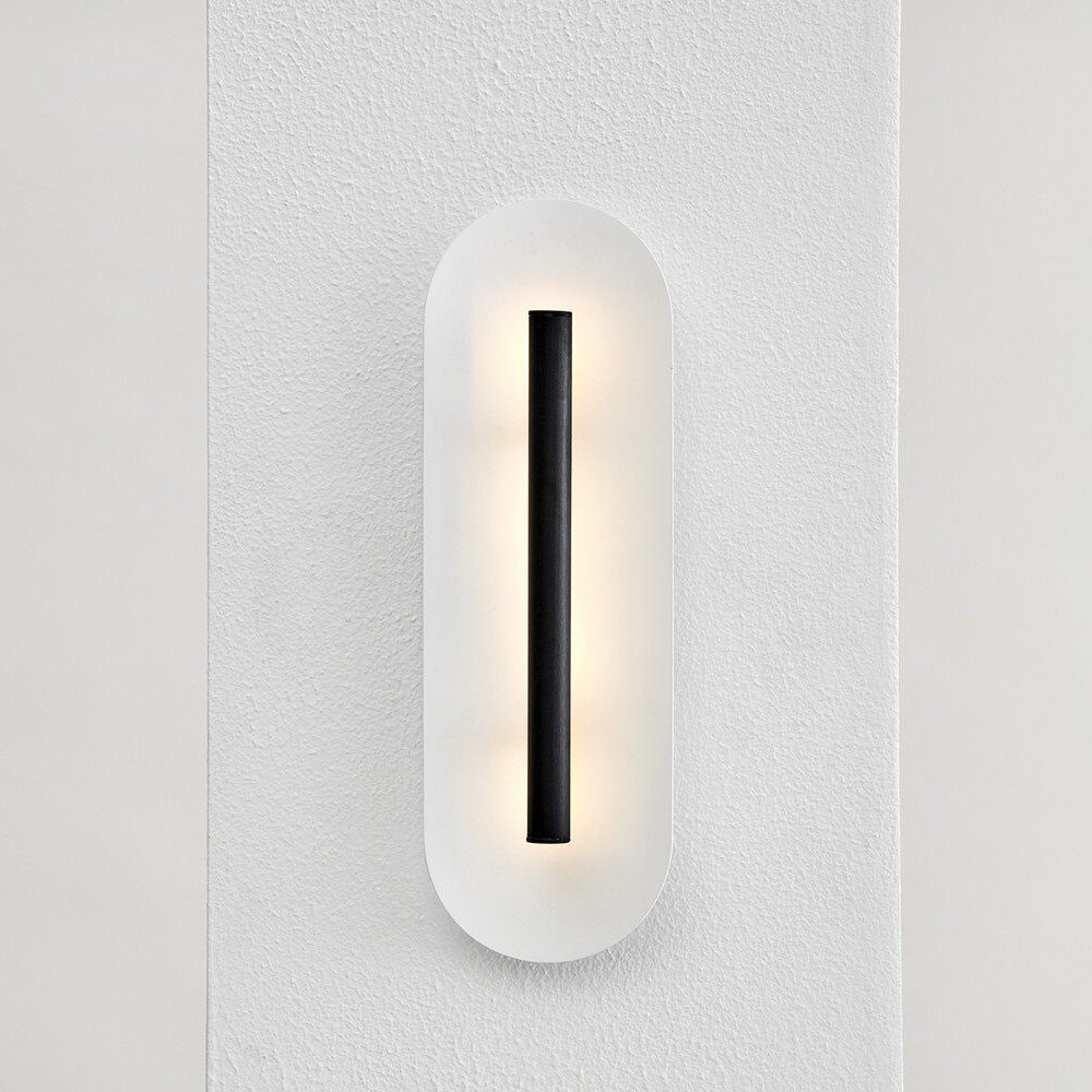 BEN TOVIM DESIGN Anodised Black Reflector Wall Light/Sconce - 2 Size Options | Modern Home Lighting for Living Room, Bedroom & Hallway