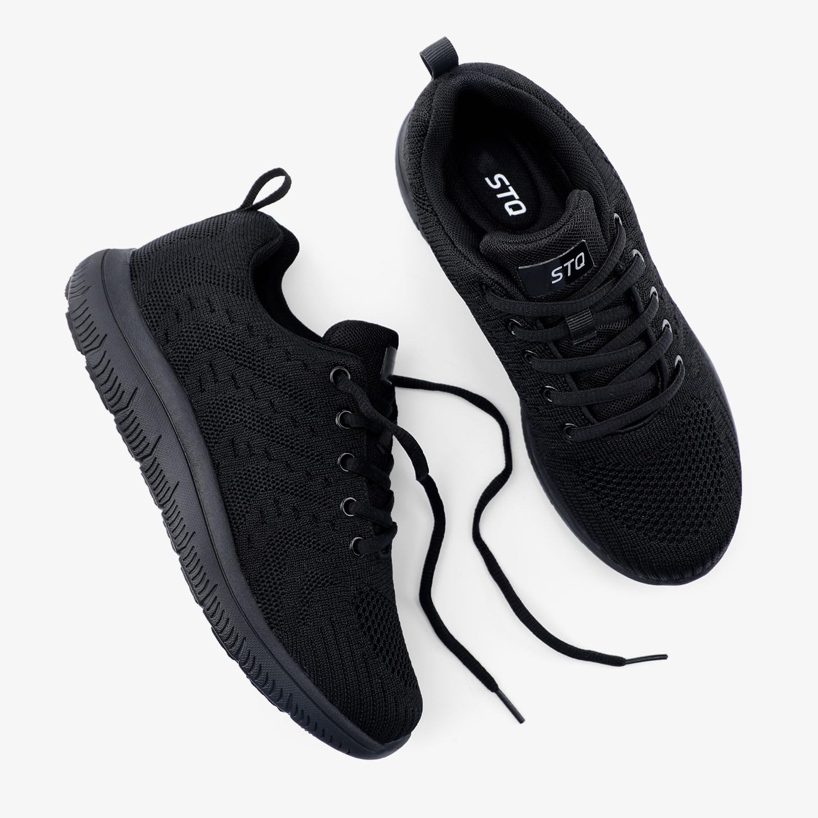STQ Women's Lightweight Tennis Shoes - Comfortable Walking & Athletic Sneakers for Gym, Workout, Cross Training | Fashionable & Breathable for Running, Casual Wear & Outdoor Activities