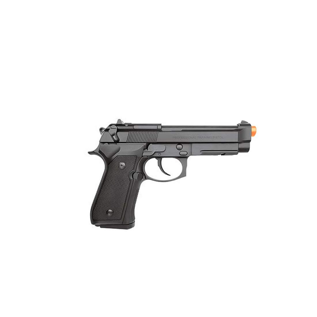 KWA M9 PTP 6mm Airsoft Pistol with 24-Round Magazine & Railed Frame - Black - Perfect for Airsoft Battles, Training & Tactical Games