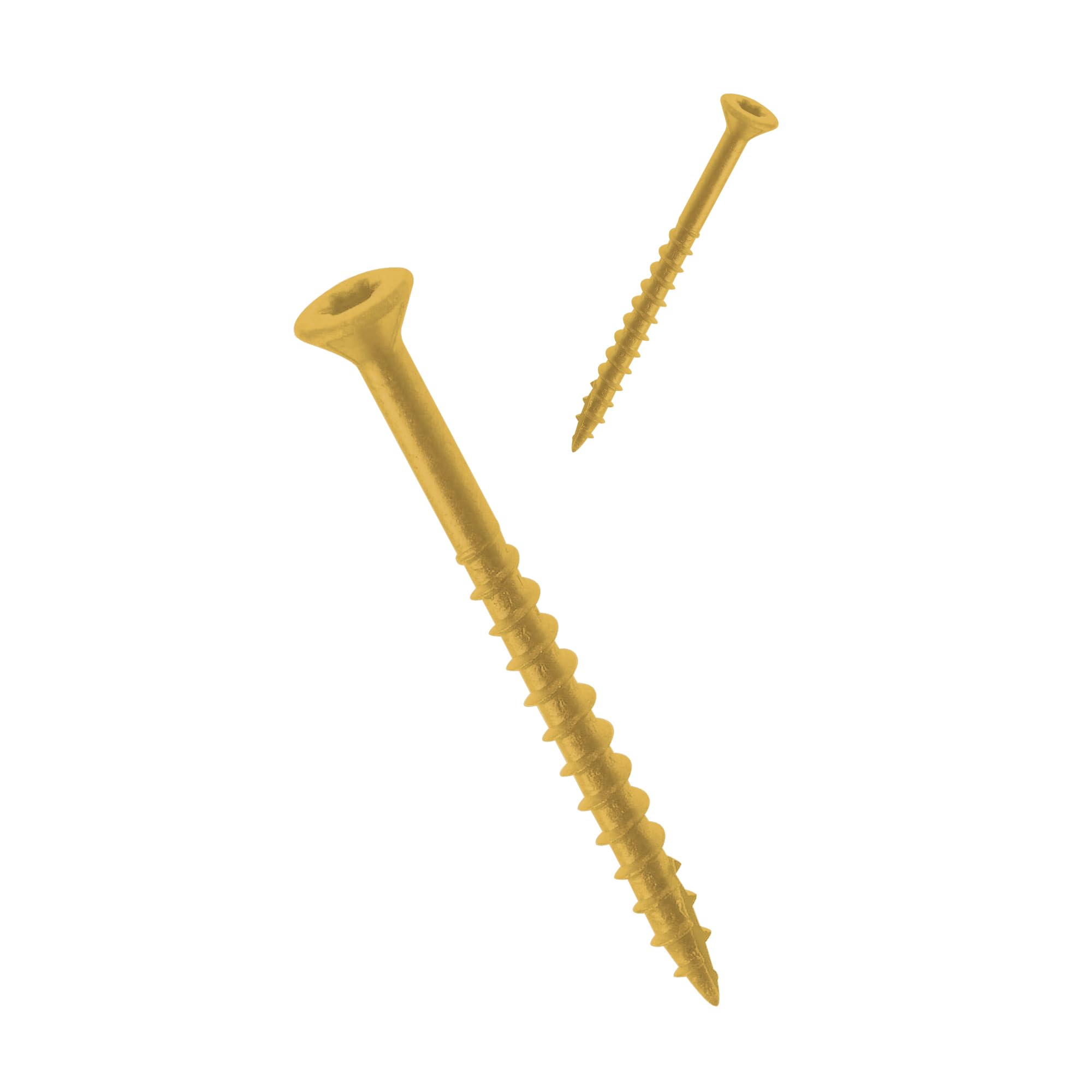 Nuvo Iron #8 Screw, 3 Inch, Torx Head, Tan, 250 Count - Perfect for Woodworking, Furniture Assembly, and DIY Home Projects