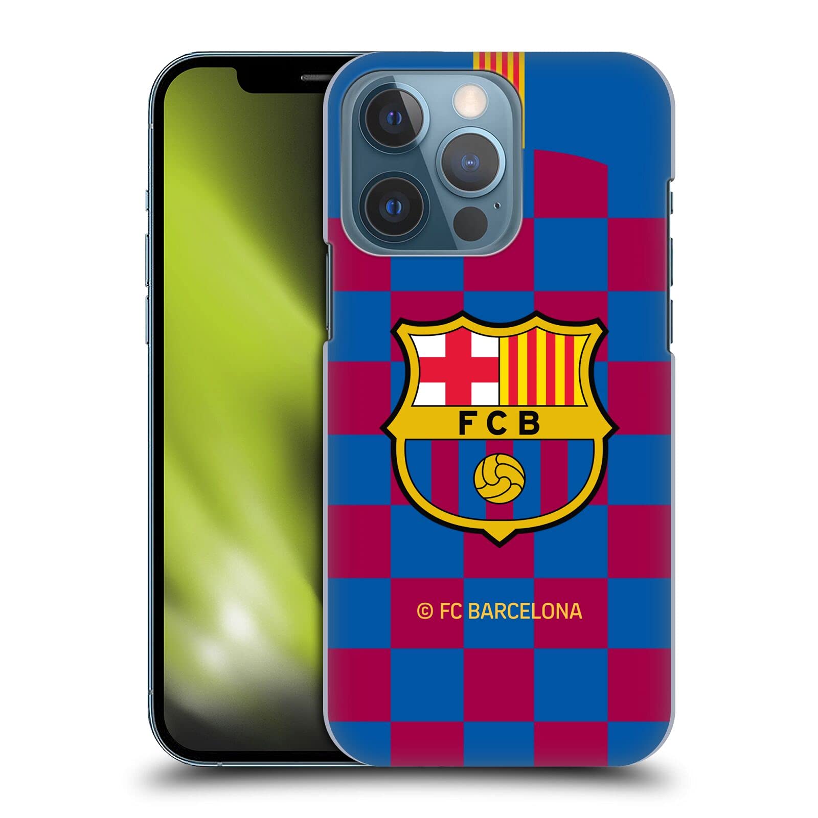 Head Case Designs FC Barcelona 2019/20 Home Crest iPhone 13 Pro Case - Durable Hard Back Cover for Apple iPhone 13 Pro, Perfect for Fans and Everyday Use