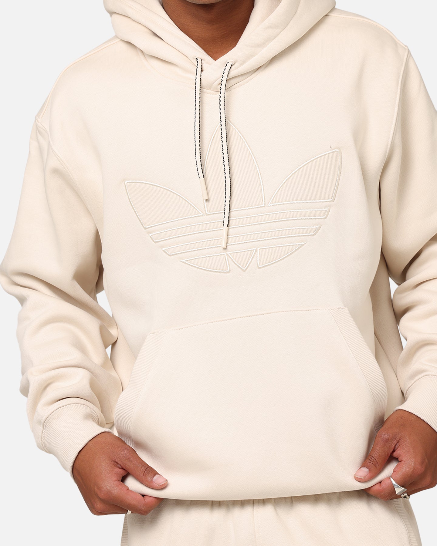 Adidas Originals 70's Hoodie - Wonder White | Vintage-Inspired Unisex Pullover Sweatshirt | Perfect for Casual Wear, Street Style & Gym Outfits