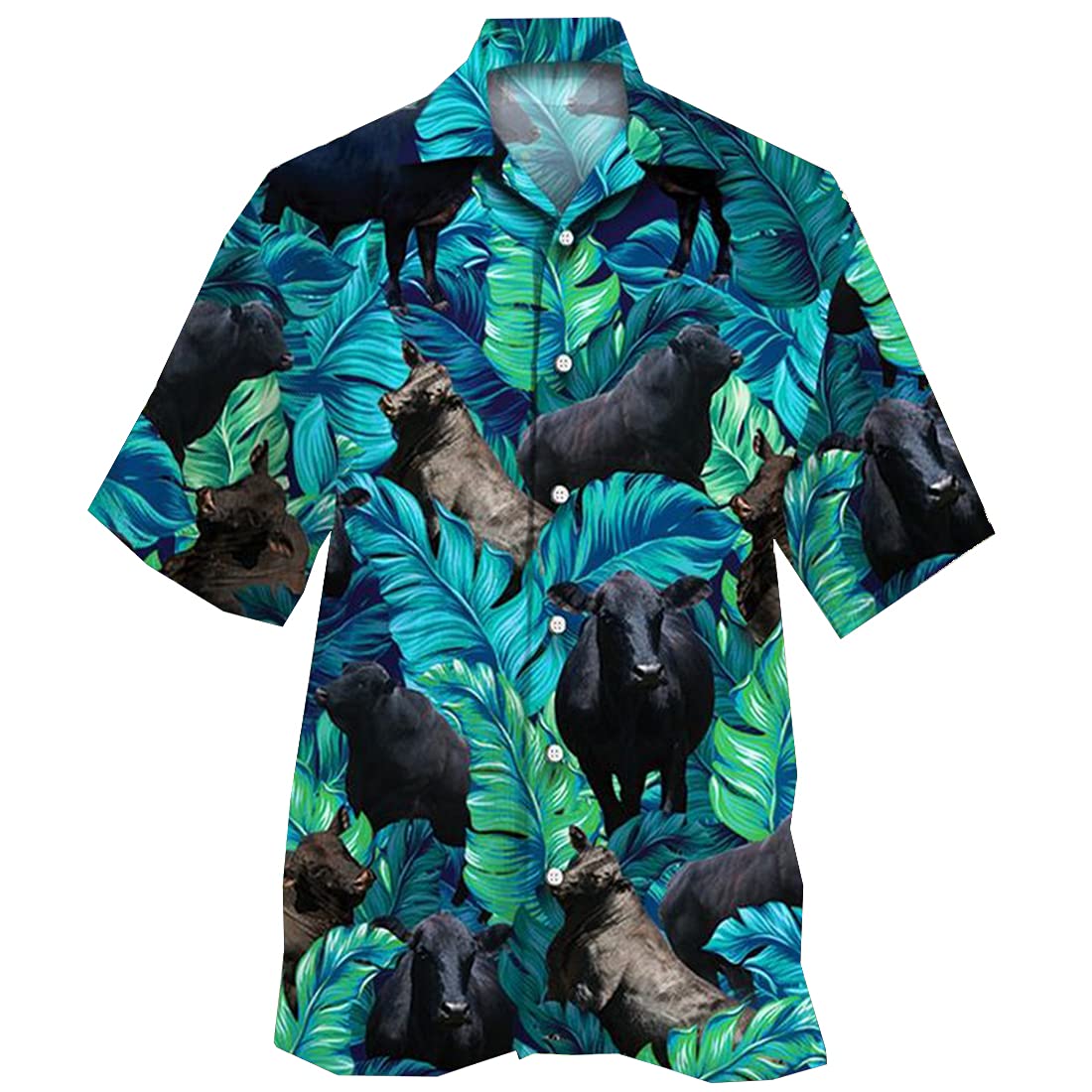 Stylish Tropical Hawaiian Shirts for Men & Women - Animal Print Short Sleeve Button Down Shirts Set of 13 | Perfect for Beach Vacations, Summer Parties & Casual Wear