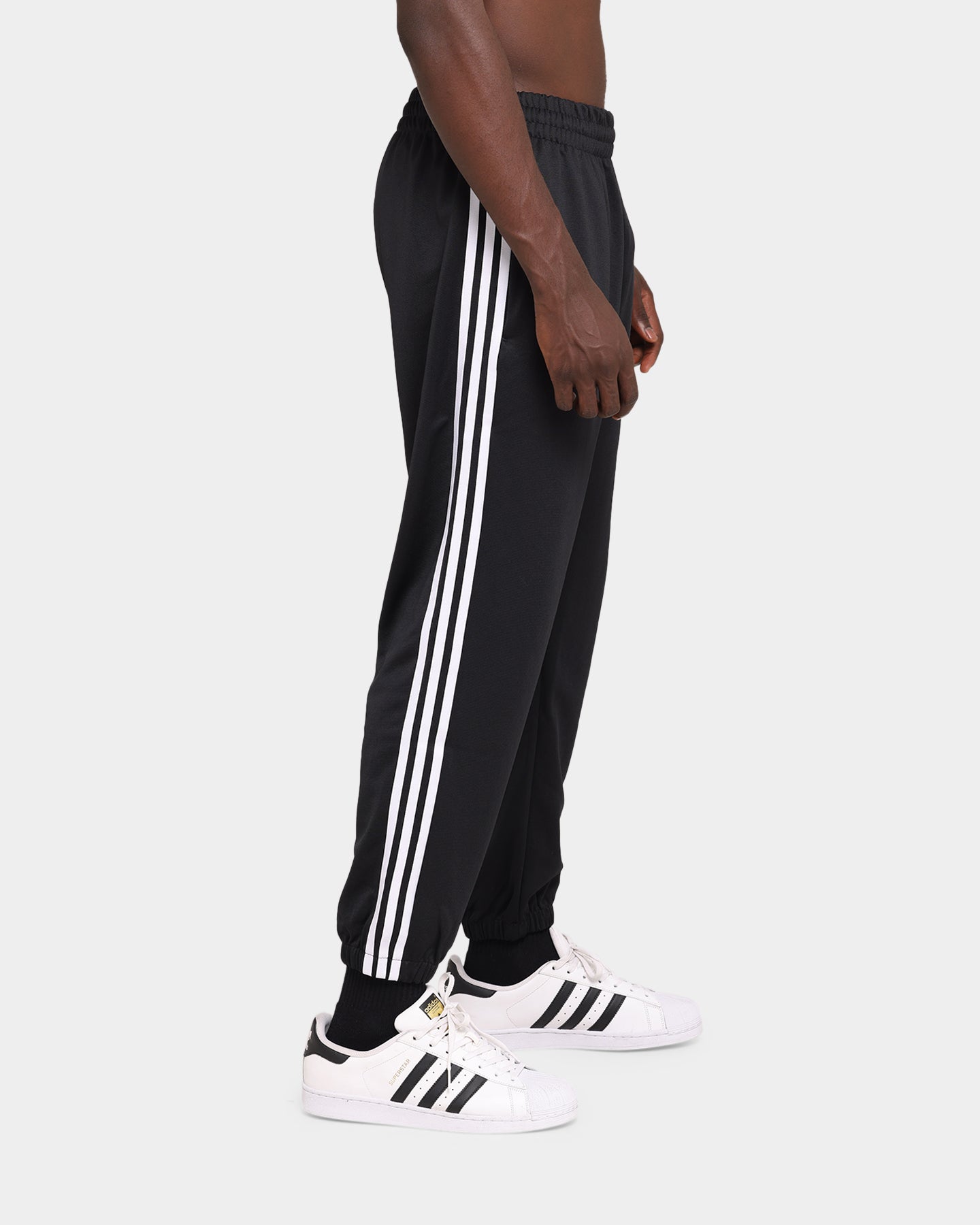 Adidas 3 Stripes Double Knit Jogger Pants for Men - Black Athletic Sweatpants | Gym Workout & Casual Streetwear