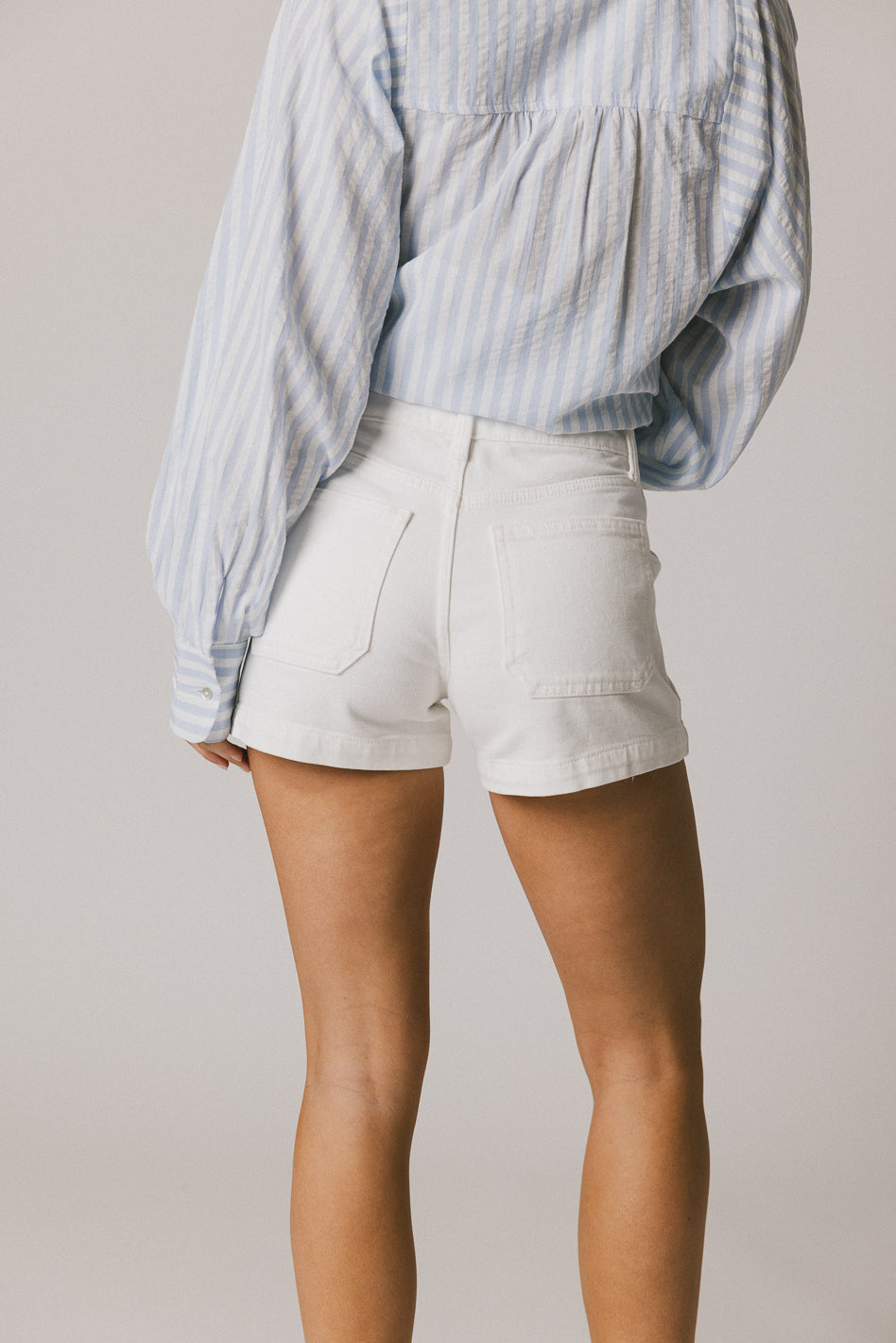 Best Women's Maggie Utility Shorts in White | Comfortable & Stylish Casual Wear for Summer, Travel & Outdoor Activities