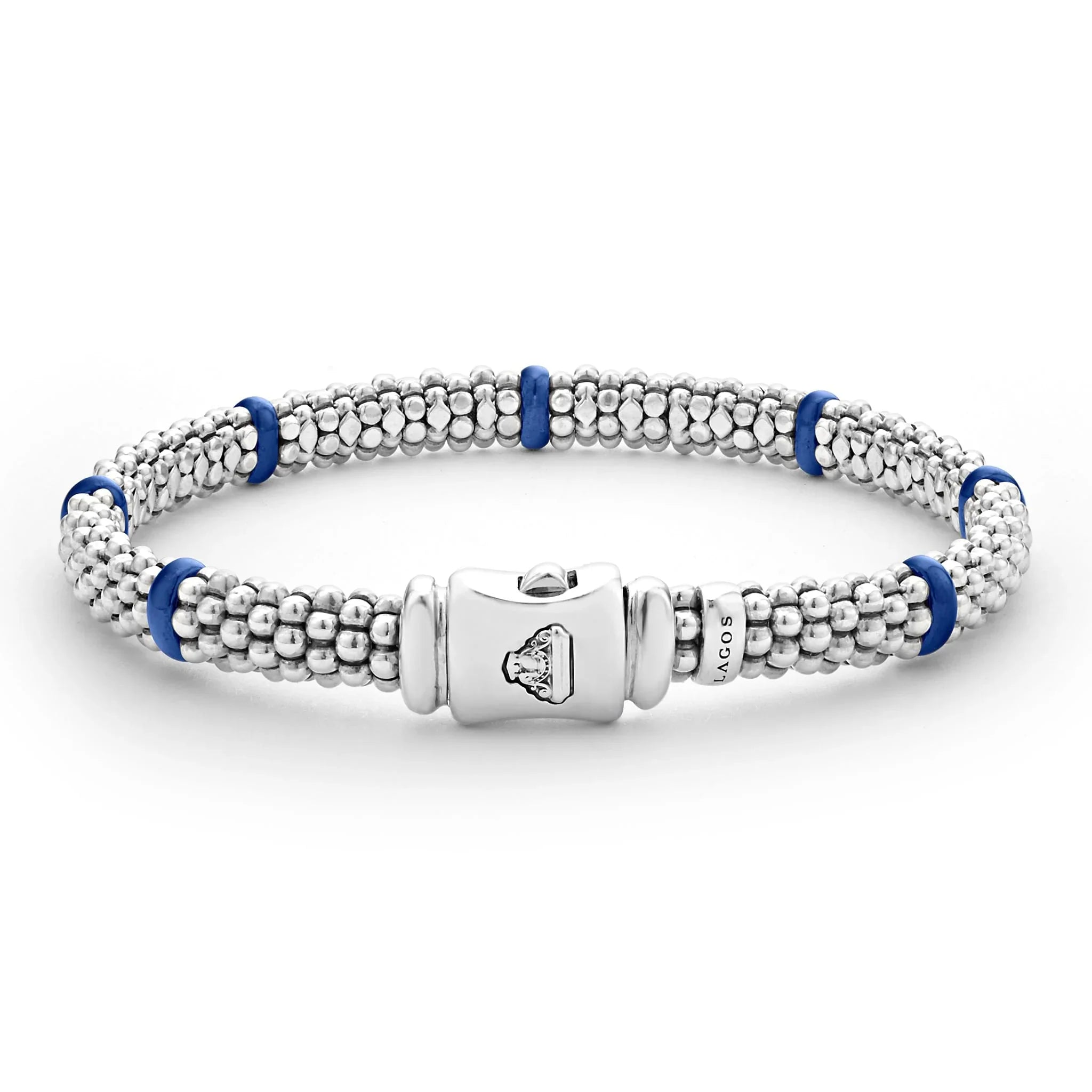 Elegant 6mm Ceramic Station Caviar Bracelet for Women - Perfect for Parties, Weddings & Everyday Wear