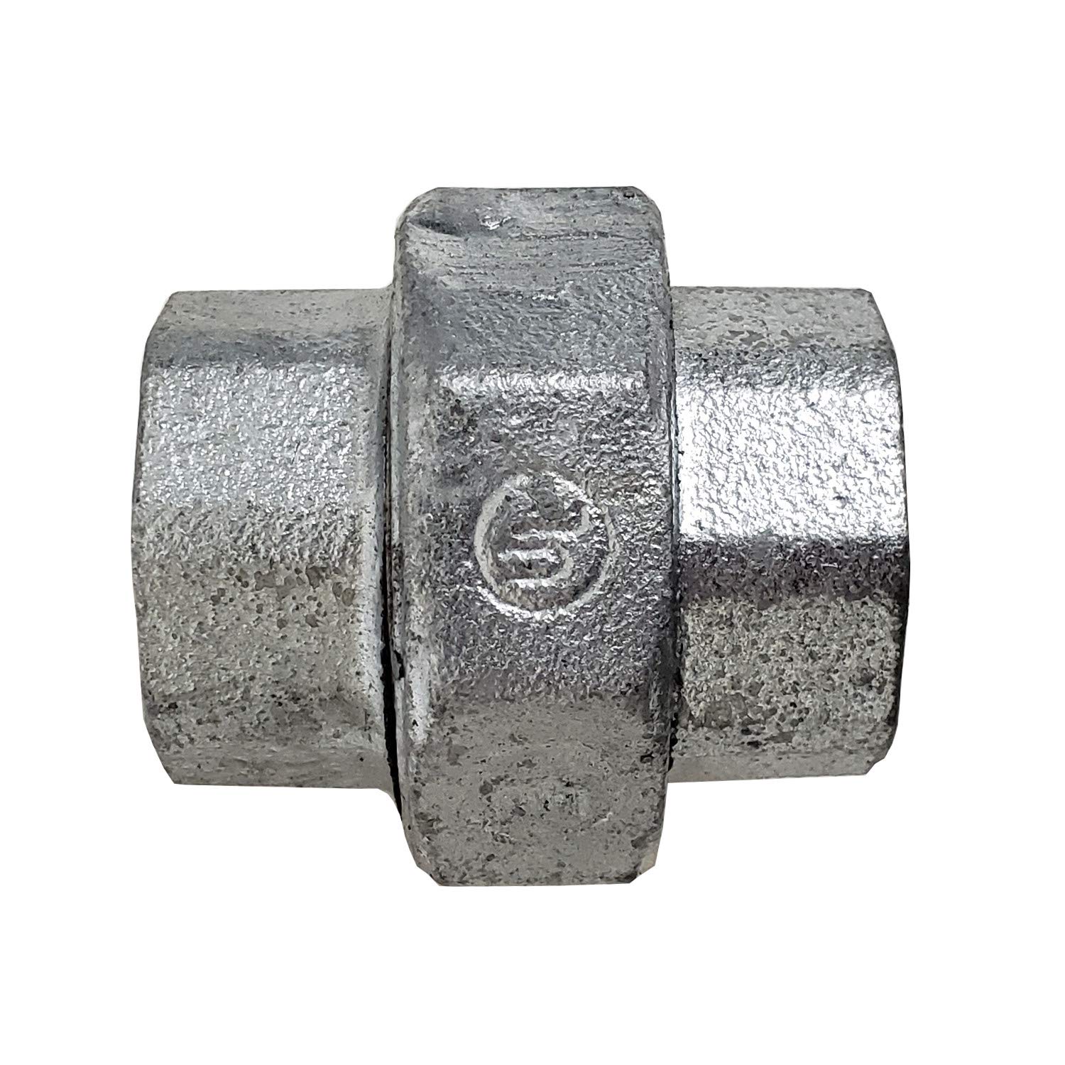 1 Inch Galvanized Malleable Iron Pipe Fitting Union - 150# Pressure Rating - for Plumbing, HVAC, and Industrial Pipe Connections