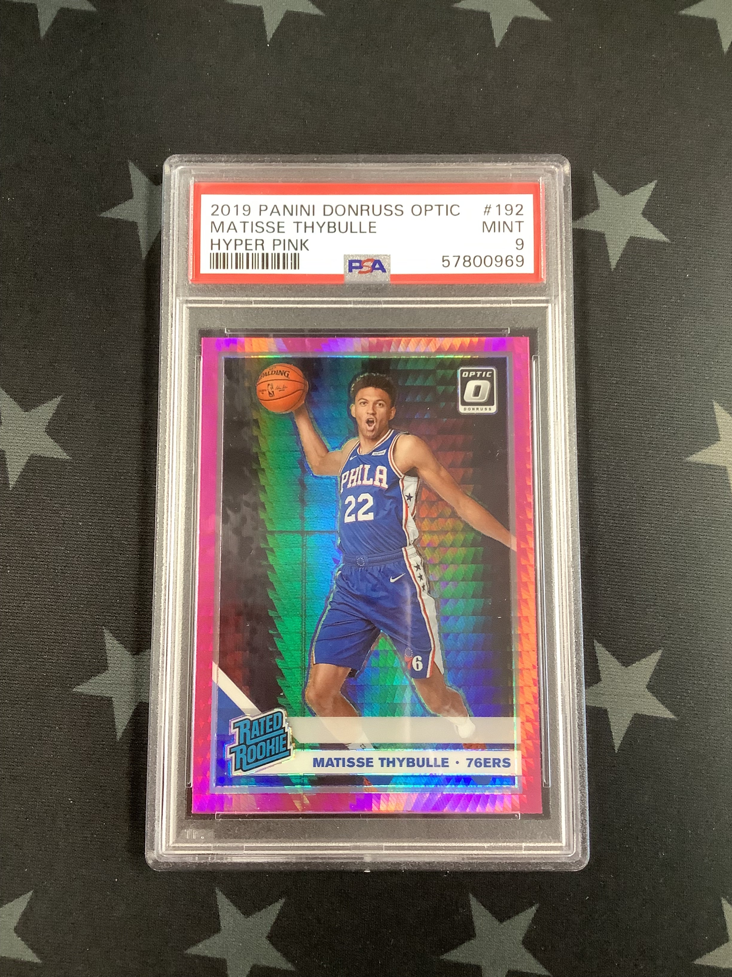 2019 Panini Donruss Optic Basketball Hyper Pink Matisse Thybulle #192 PSA Mint 9 57800969 - Rare Basketball Trading Card for Collectors & Fans, Perfect for Display, Investment & Sports Memorabilia Enthusiasts
