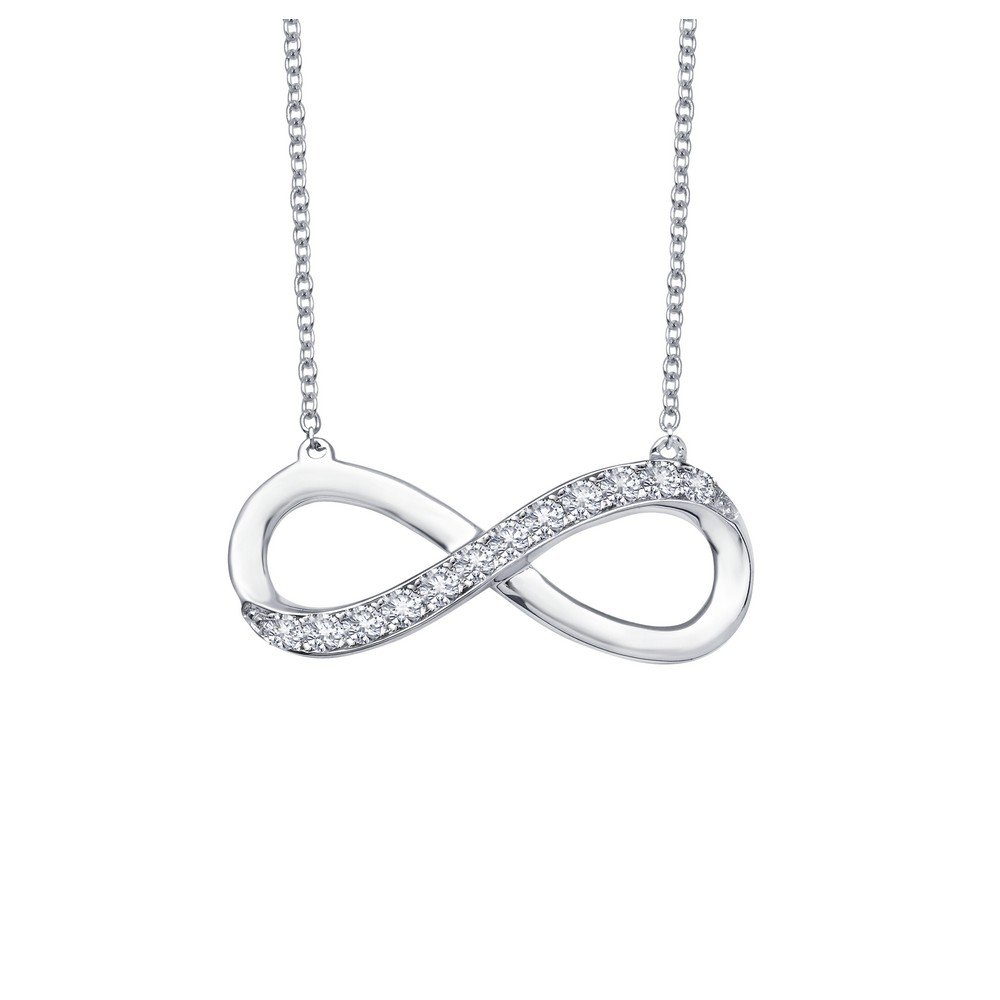 Small Infinity Necklace for Women - Sterling Silver Minimalist Jewelry Gift for Her - Perfect for Anniversaries, Valentine's Day & Everyday Wear