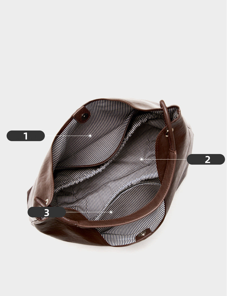 Stylish Leather Shoulder Tote Bag for Women - Fashionable Handbag for Work, Travel & Everyday Use | Durable & Spacious Designer Purse