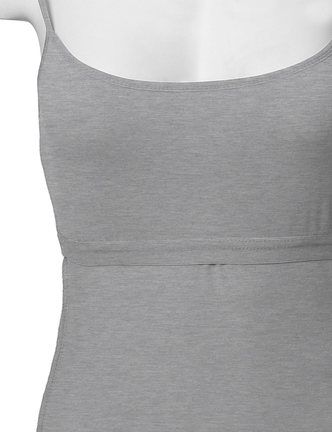 Emma Women's Solid Scoop Neck Spaghetti Strap Cami with Built-in Shelf Bra - Perfect for Layering, Summer Outfits & Casual Wear