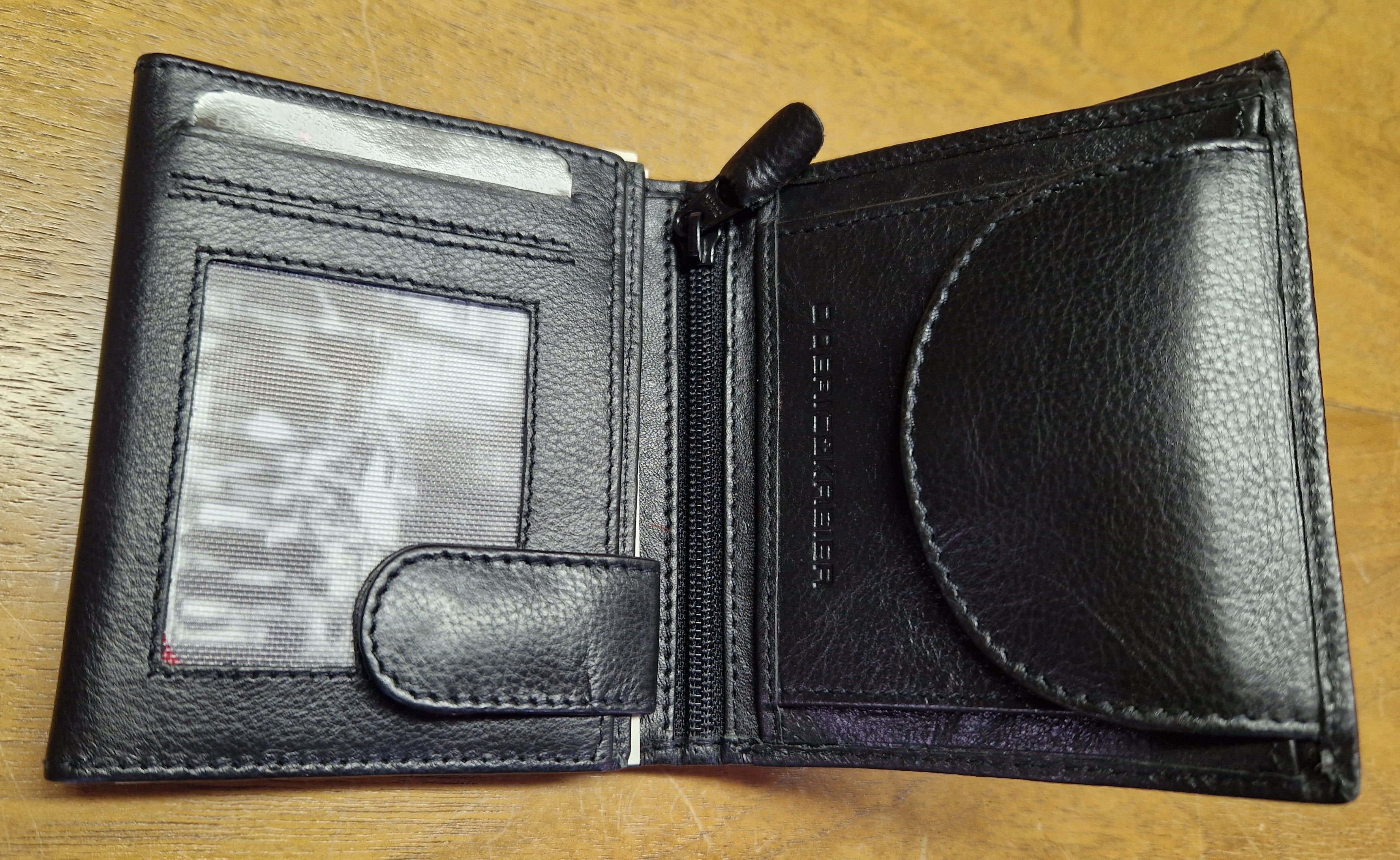 Premium Swiss Leather Wallet for Men - Slim RFID Blocking Bifold Wallet with Money Clip (Black) | Ideal for Everyday Carry, Travel & Business Use