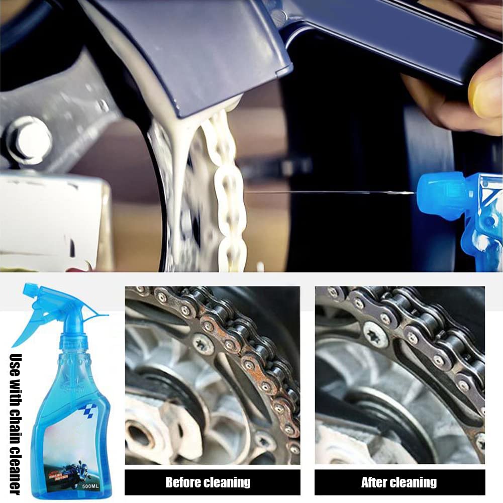 Premium Bike Chain Cleaner & Bicycle Cleaning Brush Kit - Dual Head Design for Effective Chain Maintenance - Ideal for Cycling Bikes & Motorcycles - Perfect for Road Bikes, Mountain Bikes & Motorcycle Maintenance