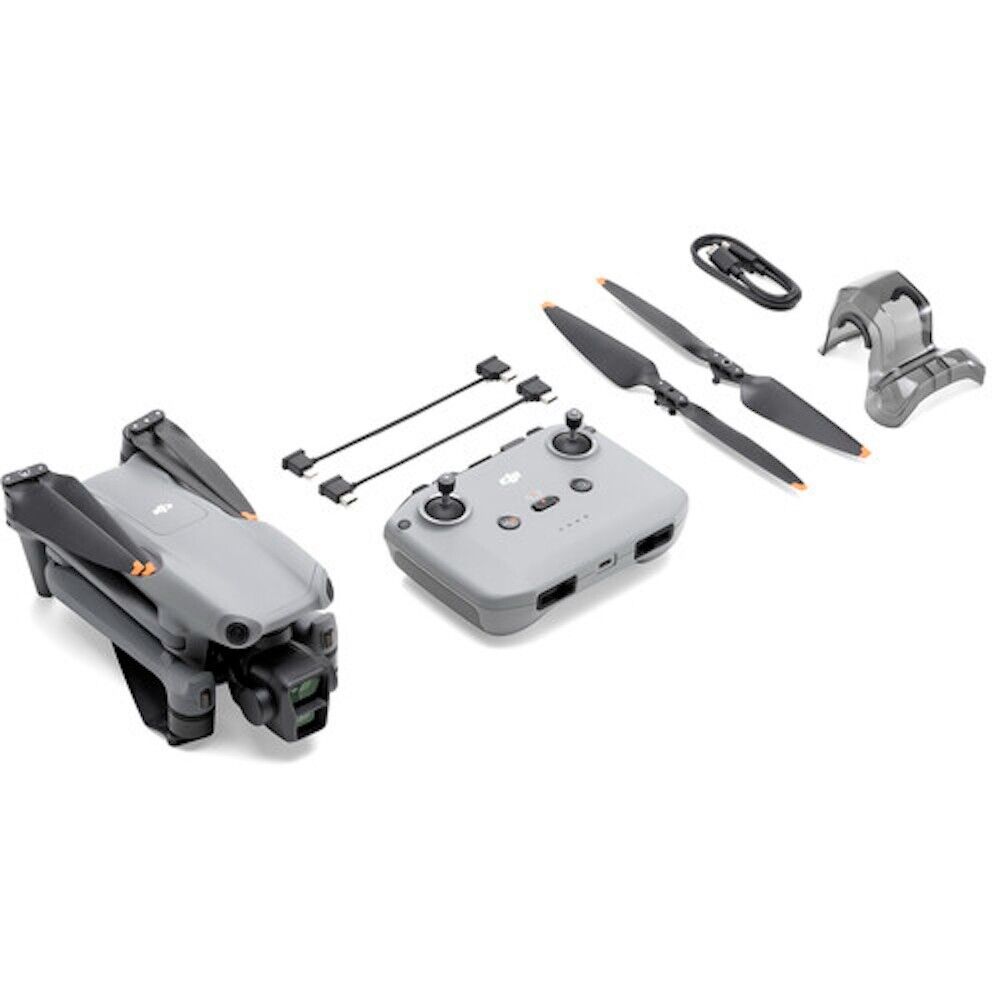 DJI Air 3 Drone with DJI RC N2 Controller - 4K Dual Camera, 46-Min Flight Time, Omnidirectional Obstacle Avoidance for Aerial Photography, Travel & Outdoor Adventures