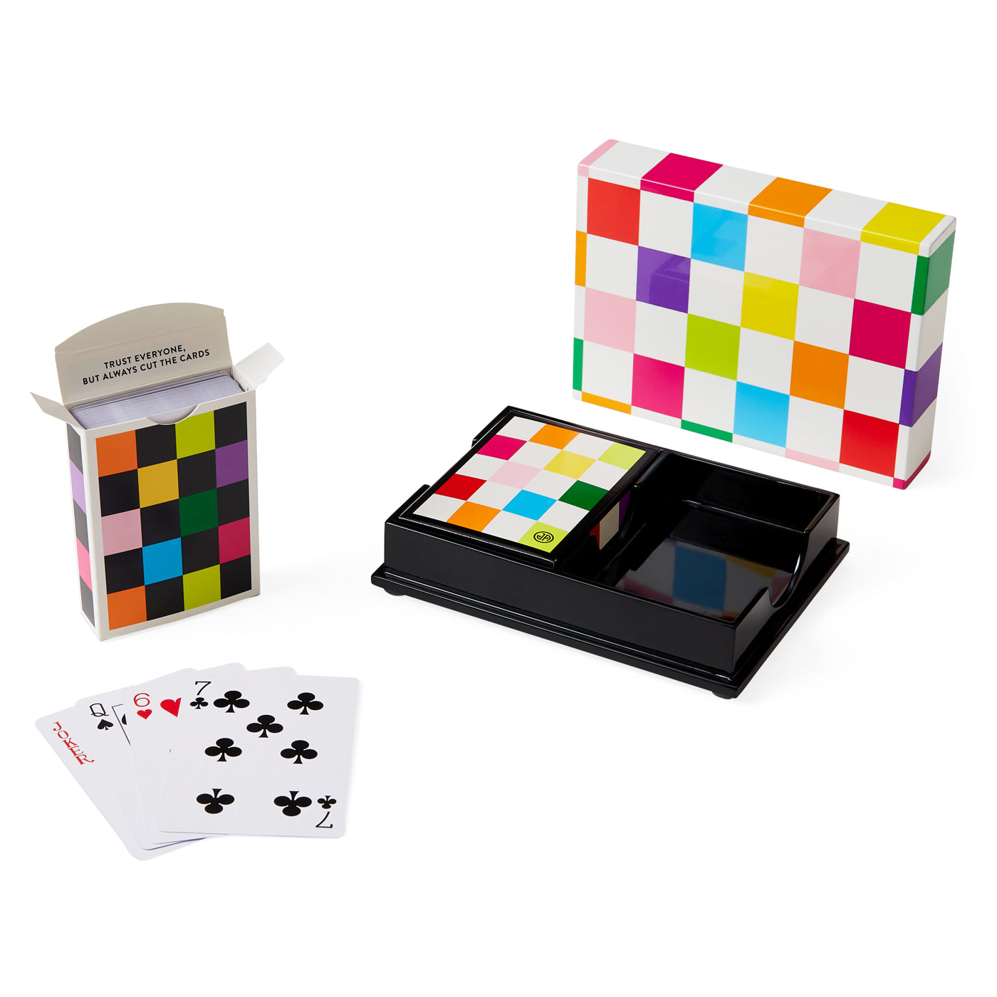 Checkerboard Lacquer Playing Cards - Premium Quality Poker Cards for Magic Tricks, Card Games, and Collectibles - Perfect for Parties, Casino Nights, and Gifts