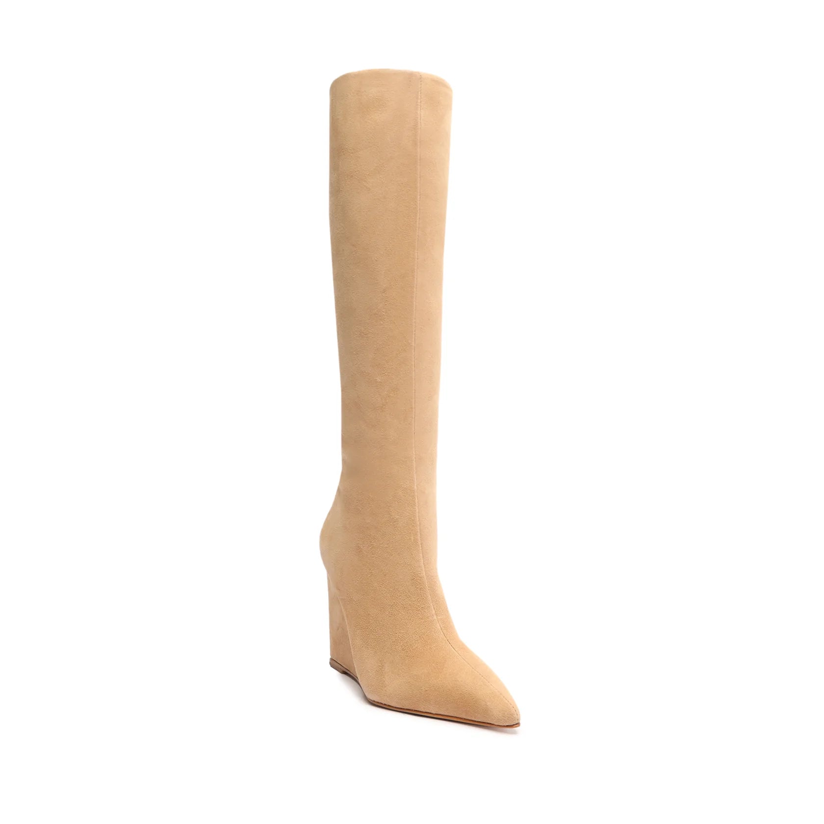 Asya Up Suede Boots for Women - Comfortable Ankle Booties in Beige | Perfect for Fall, Winter & Casual Outfits