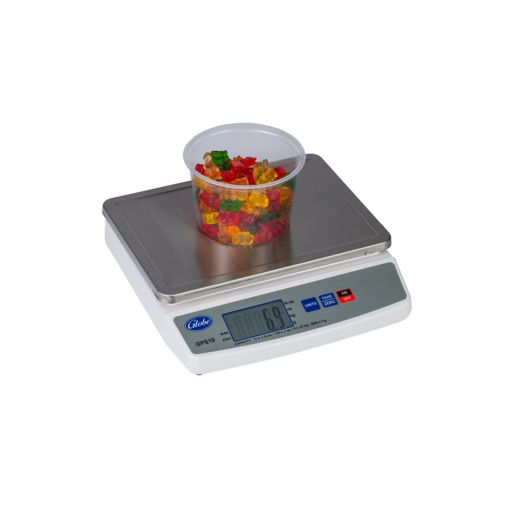 Globe GPS10 Digital Portion Control Scale - NSF Certified Food Scale for Precise Measurements | Perfect for Restaurants, Bakeries & Home Kitchen Use