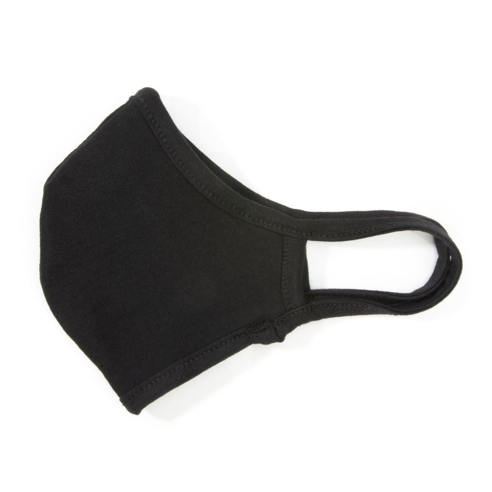 212 Performance CFME 05 000 Washable Cotton Face Mask with Adjustable Ear Loops - Breathable & Reusable Black Face Cover for Daily Use, Workouts, and Travel Protection