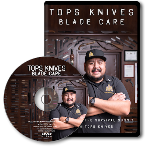 TOPS Knives Blade Care DVD or USB - Knife Sharpening & Maintenance Guide for Outdoor, Survival & Hunting Use