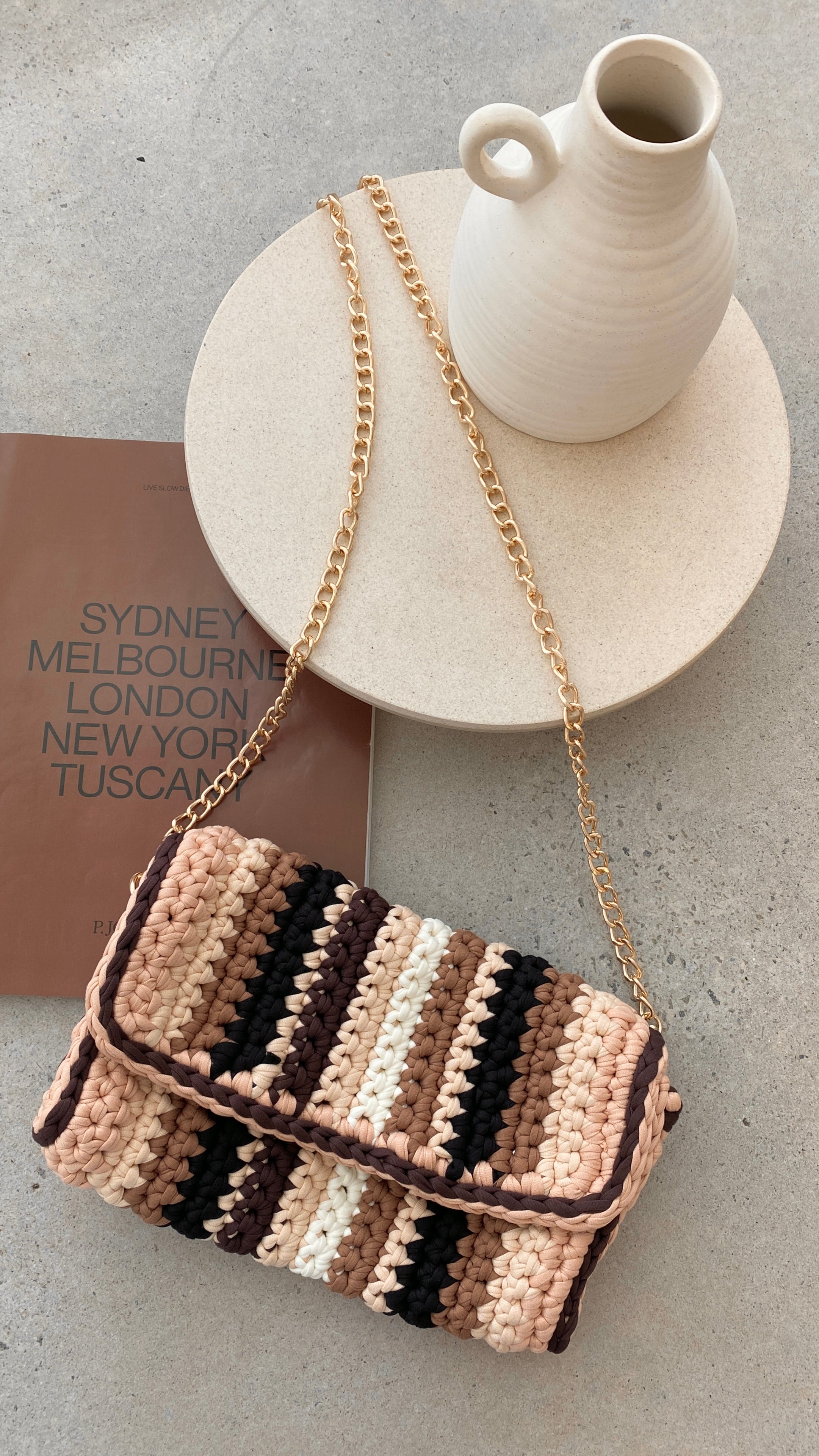 Katarina Woven Fabric Clutch Bag for Women - Elegant Multi-Color Handbag for Parties, Weddings & Evening Events