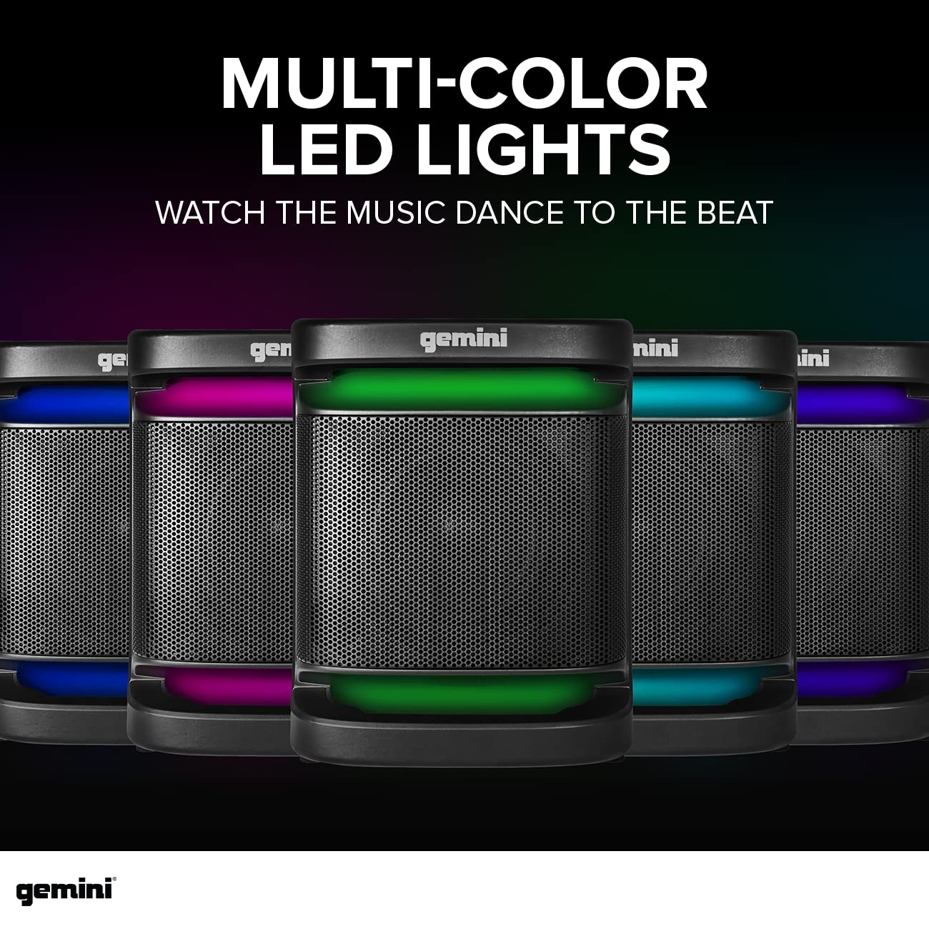 Gemini GSYS-2400 2000W Bluetooth Party Speaker with Dual 8
