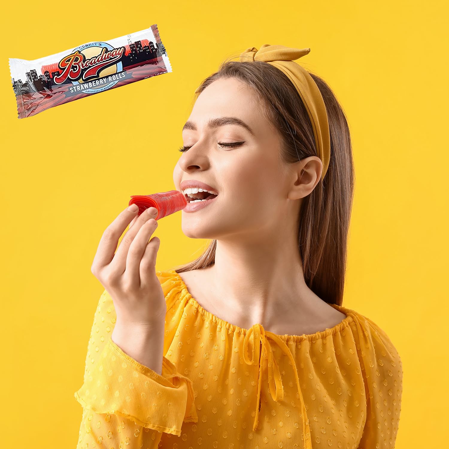 Fruidles Strawberry Licorice Rolls - Individually Wrapped Candy (8 Oz) | Perfect for Parties, Birthdays, Office Snacks & Movie Nights - Sweet Treat for All Occasions
