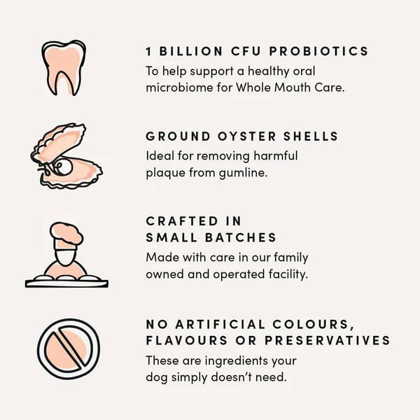 Crumps' Naturals Plaque Busters Advanced Whole Mouth Dental Sticks for Dogs - Tartar Control & Fresh Breath - Vet Recommended Dental Chews for Small, Medium & Large Breeds - Perfect for Daily Oral Care & Teeth Cleaning