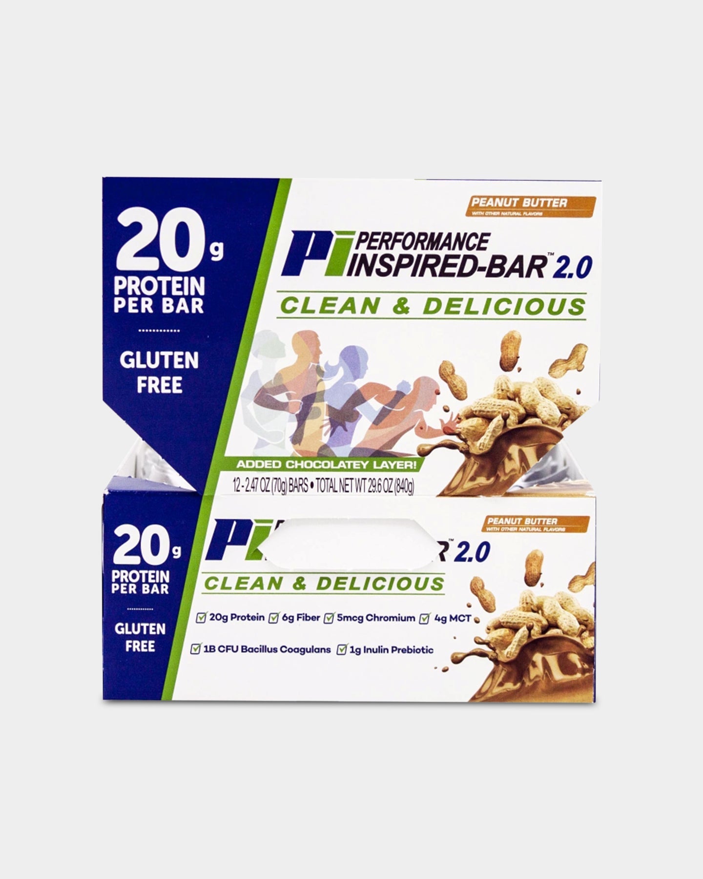 Performance Inspired Nutrition Bar 2.0 - High Protein Snack for Athletes & Fitness Enthusiasts - Perfect for Pre-Workout, Post-Workout & On-the-Go Energy Boost