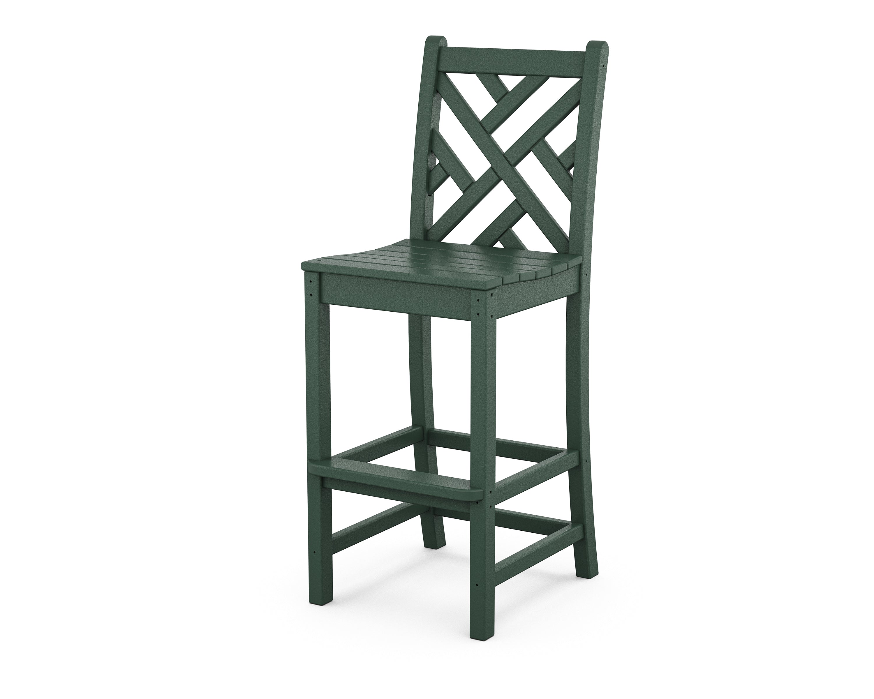 POLYWOOD Chippendale Bar Side Chair - Durable Outdoor/Indoor Bar Stool for Patio, Deck, Kitchen & Dining Room - Weather-Resistant & Comfortable Seating