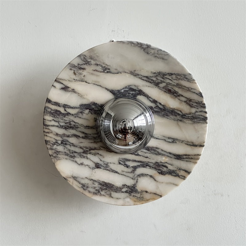 Calacatta Marble Wall Sconce Light - Modern Gold Finish Bathroom Vanity Lighting for Bedroom, Hallway & Living Room Decor
