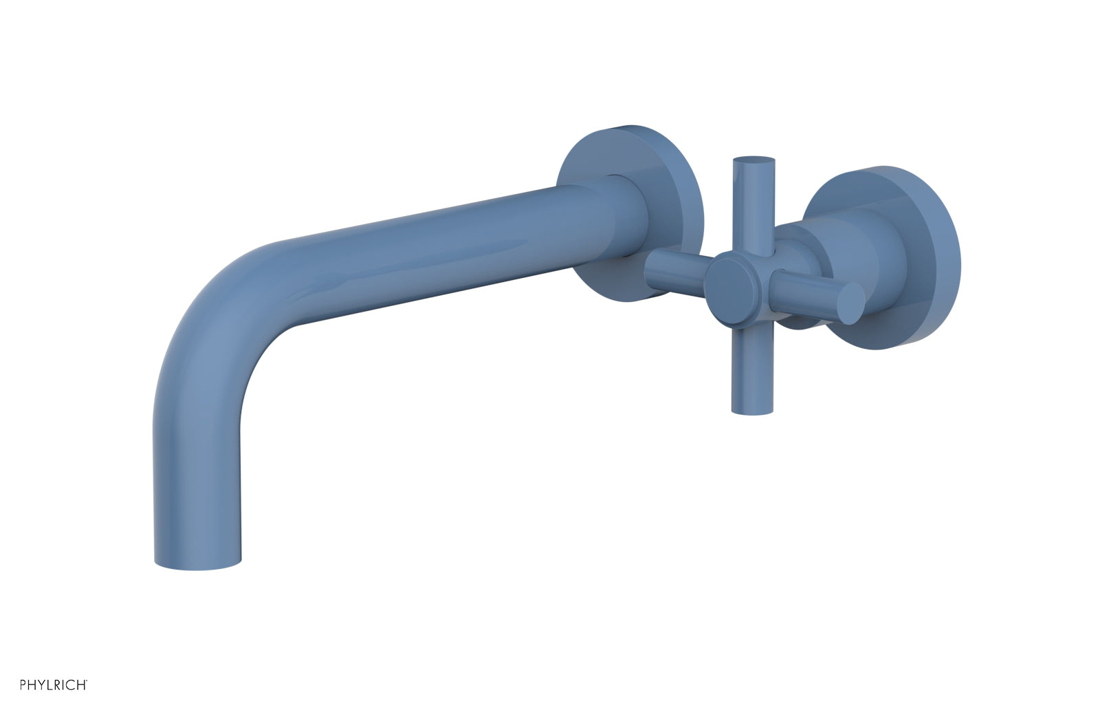 D131-15 Single Handle Wall Mount Lavatory Faucet Set - Cross Handle Design for Bathroom Sink, Perfect for Modern Home & Commercial Use