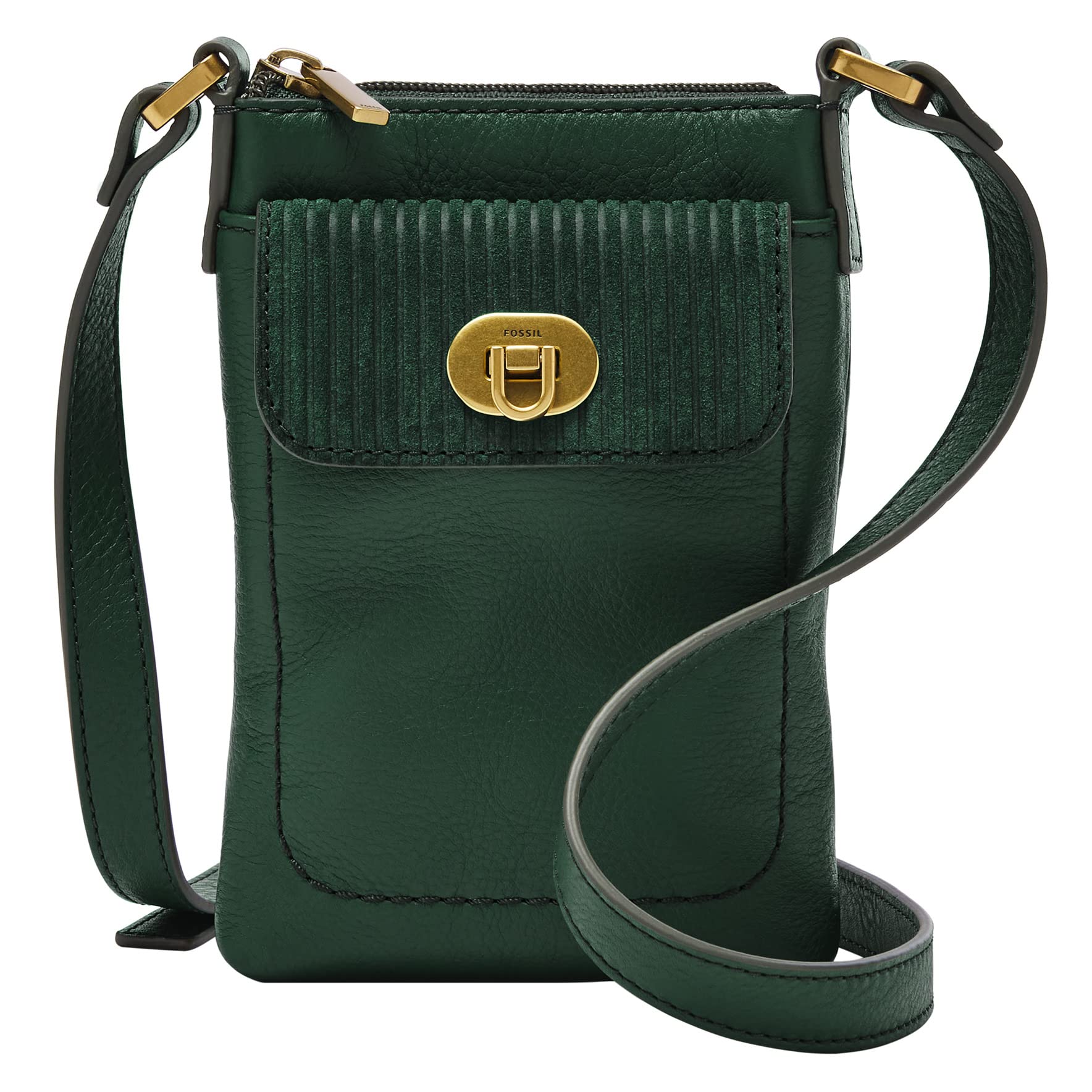 Fossil Women's Harper Leather Crossbody Phone Bag Purse - Stylish Small Handbag for iPhone & Essentials - Perfect for Daily Use, Travel & Shopping