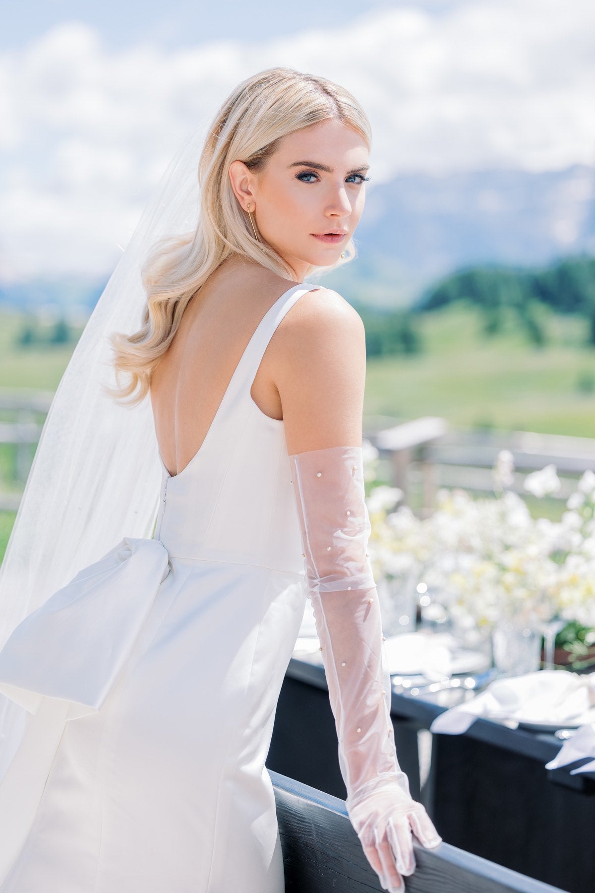 Wtoo Lourdes Laurie Wedding Gown - Elegant A-Line Bridal Dress with Lace Details | Perfect for Beach Weddings, Vow Renewals & Formal Ceremonies