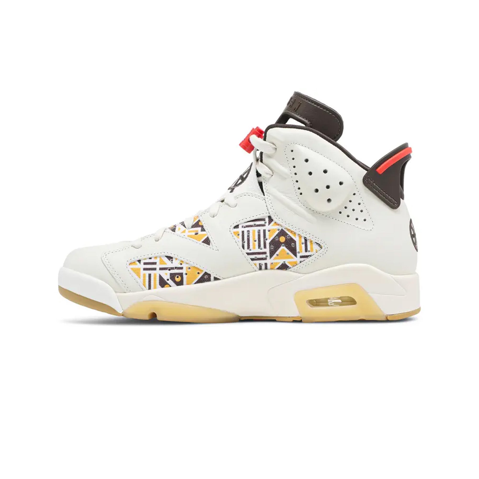 Air Jordan 6 'Quai54' Retro Basketball Shoes - Sail/Brown Colorway - Limited Edition Sneakers for Men | Streetwear Fashion & Basketball Performance