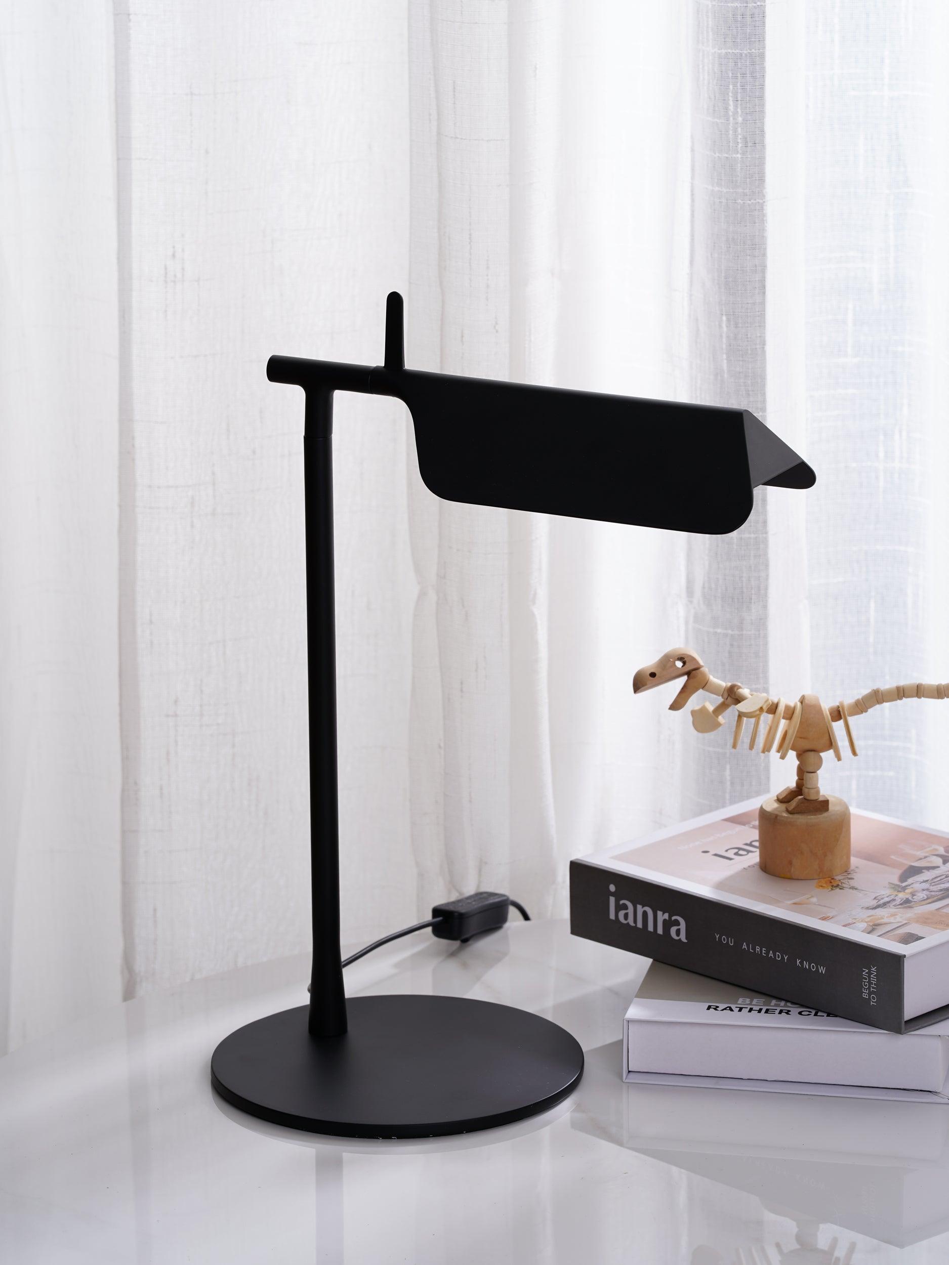 Pivot Ease Adjustable LED Table Lamp with USB Port - Modern Desk Light for Home Office, Bedroom & Study Room - Perfect for Reading, Working & Nightstand Use