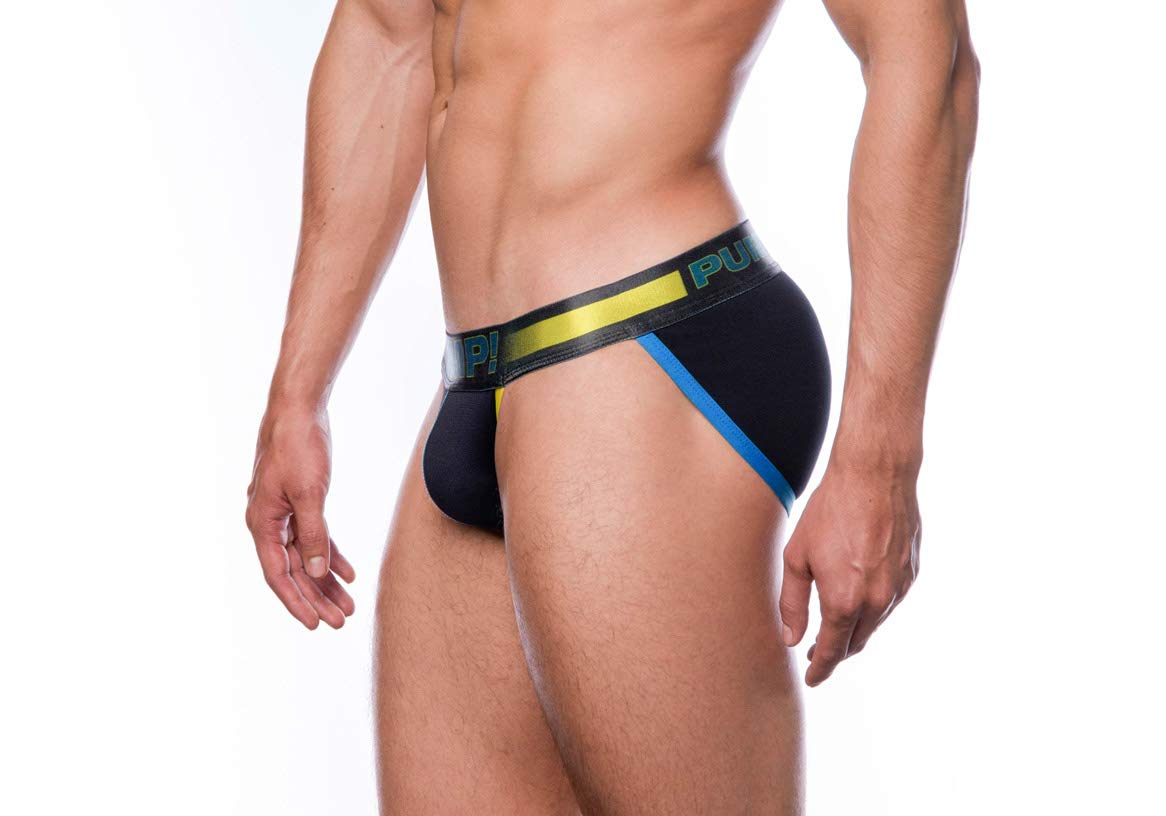 Pump! Play Yellow SideCut Brief - Comfortable Men's Underwear for Sports & Daily Wear - Breathable & Quick-Dry Fabric for Gym, Running & Active Lifestyle