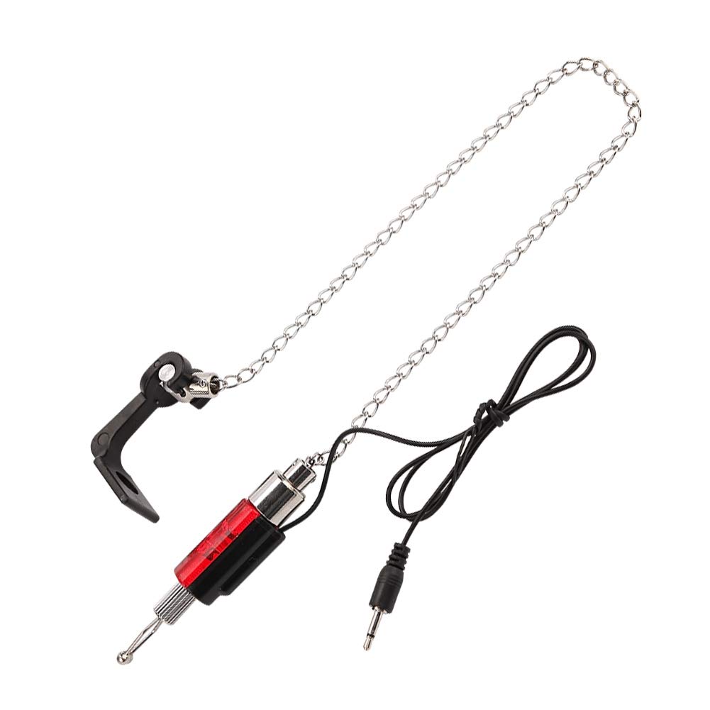 High Sensitivity Fishing Bite Alarm Indicator - LED Light & Sound Alert for Night Fishing | Portable Fish Bite Detector for Freshwater & Saltwater Fishing | Perfect for Carp, Catfish & Bass Fishing