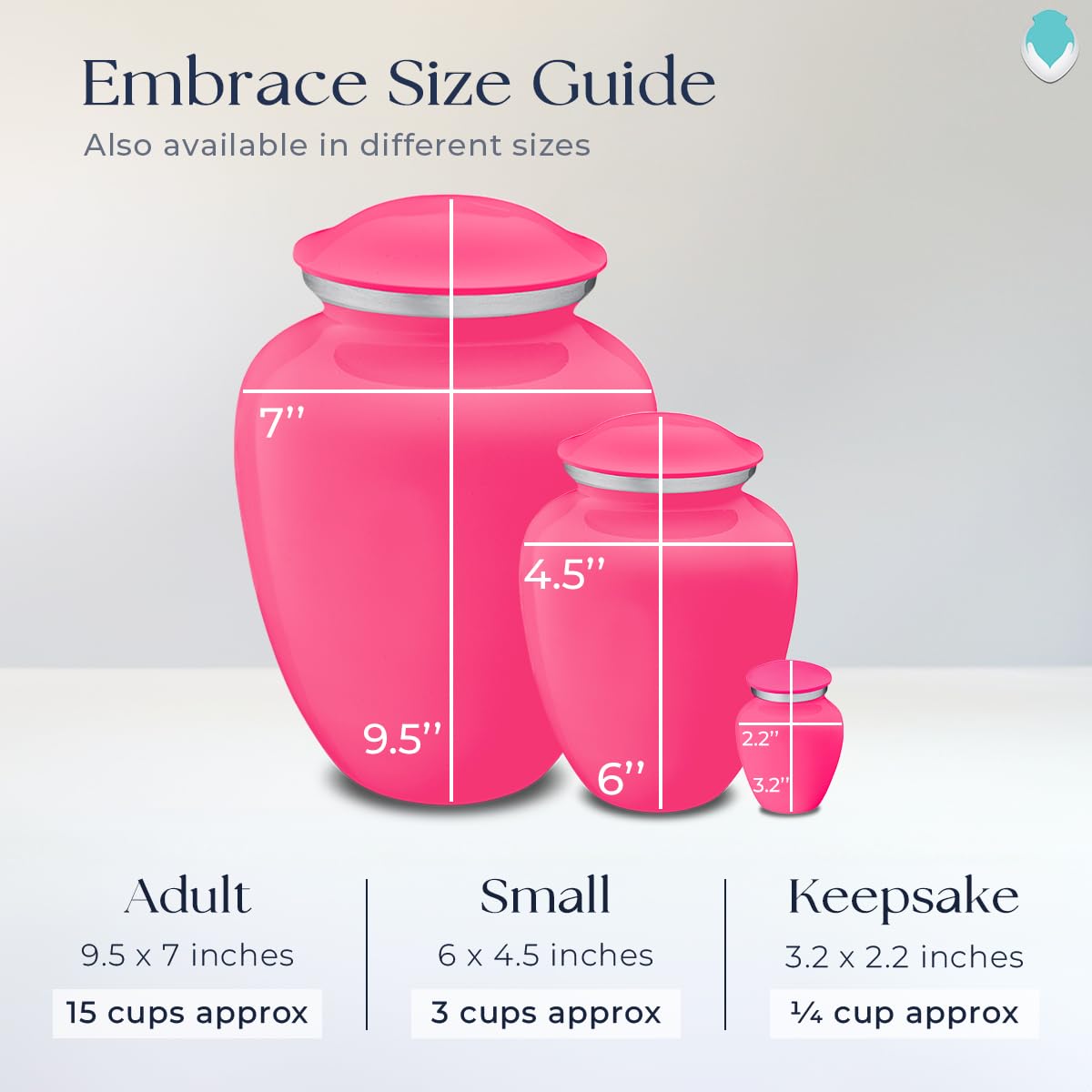 Personalized Cremation Urns for Human Ashes - Large Bright Pink Funeral Urn for Adults with Double Side Engraving (Holds 200 lbs) - Perfect for Memorial Services, Home Display & Honoring Loved Ones