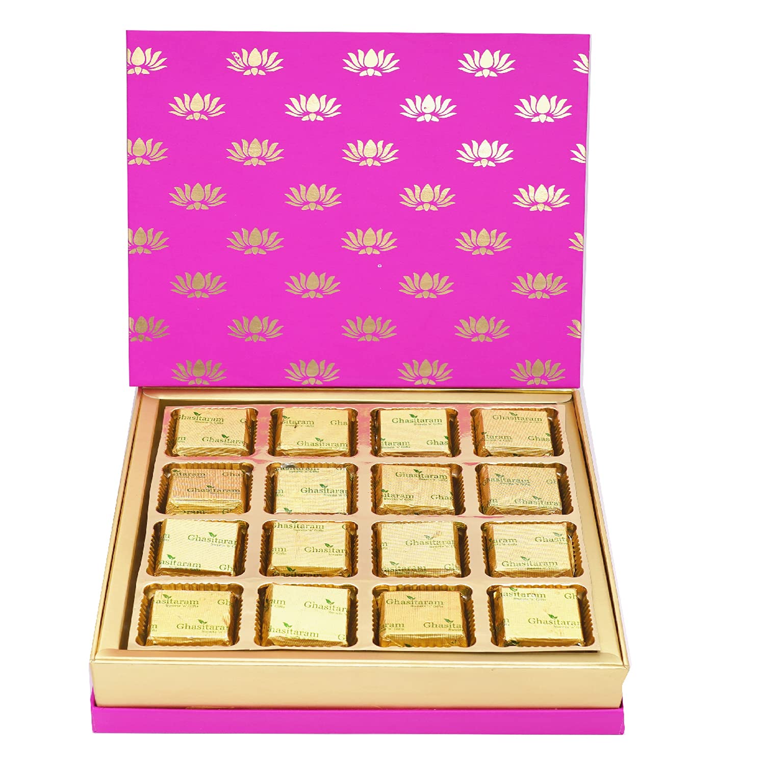 Premium Diwali Gift Box - Festive Pink Mewa Bites | Traditional Indian Sweets for Diwali Celebrations, Festive Gifting & Family Gatherings