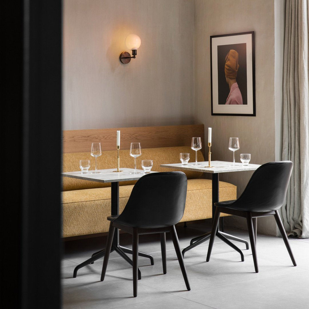 Modern Harbour Column Dining Table - Rectangular Design with Star Base - Perfect for Dining Rooms, Kitchens, and Open Concept Living Spaces
