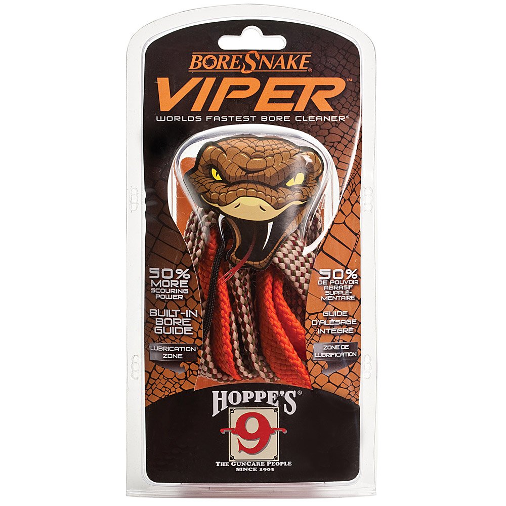 Hoppe's 24035V BoreSnake Viper Shotgun Bore Cleaner - 12 Gauge Cleaning Kit for Shotgun Maintenance | Perfect for Hunting, Shooting Range & Firearm Care