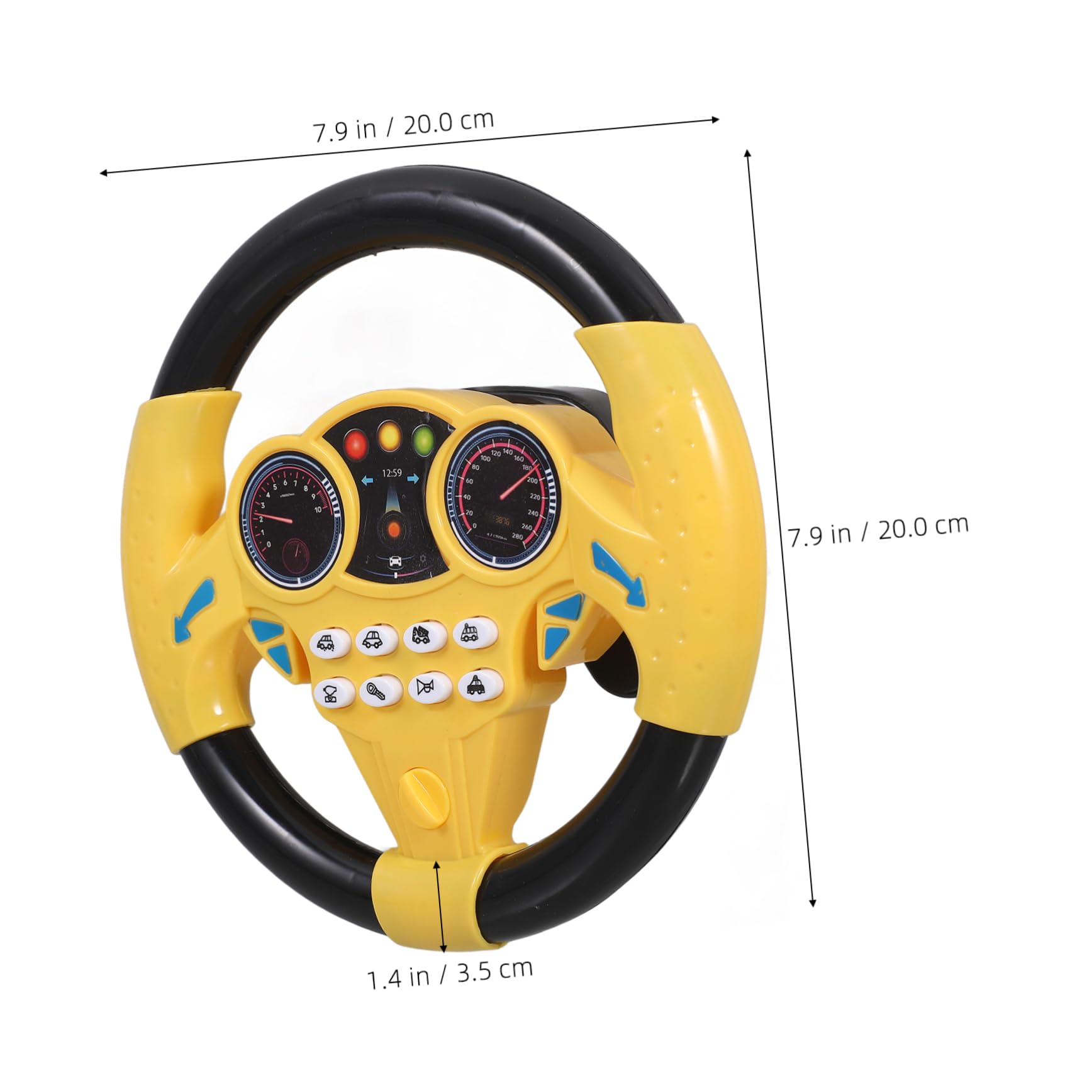 2pcs Electric Steering Wheel Toy Car for Kids - Realistic Driving Simulation with Sound & Light Effects - Perfect for Boys & Girls Pretend Play at Home or Outdoor