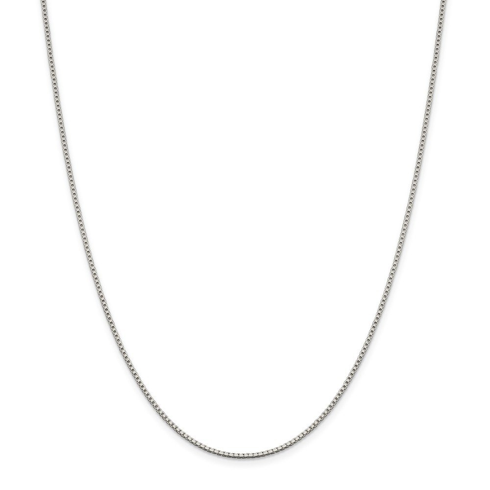 Premium 925 Sterling Silver 1.4mm Box Chain Necklace with Secure Lobster Clasp - Elegant Jewelry for Women, Perfect for Everyday Wear, Gifts & Special Occasions