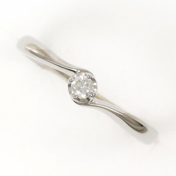 4℃ K10 White Gold Diamond Ring for Women - Elegant Wedding, Engagement & Anniversary Jewelry Gift - Perfect for Special Occasions & Everyday Wear