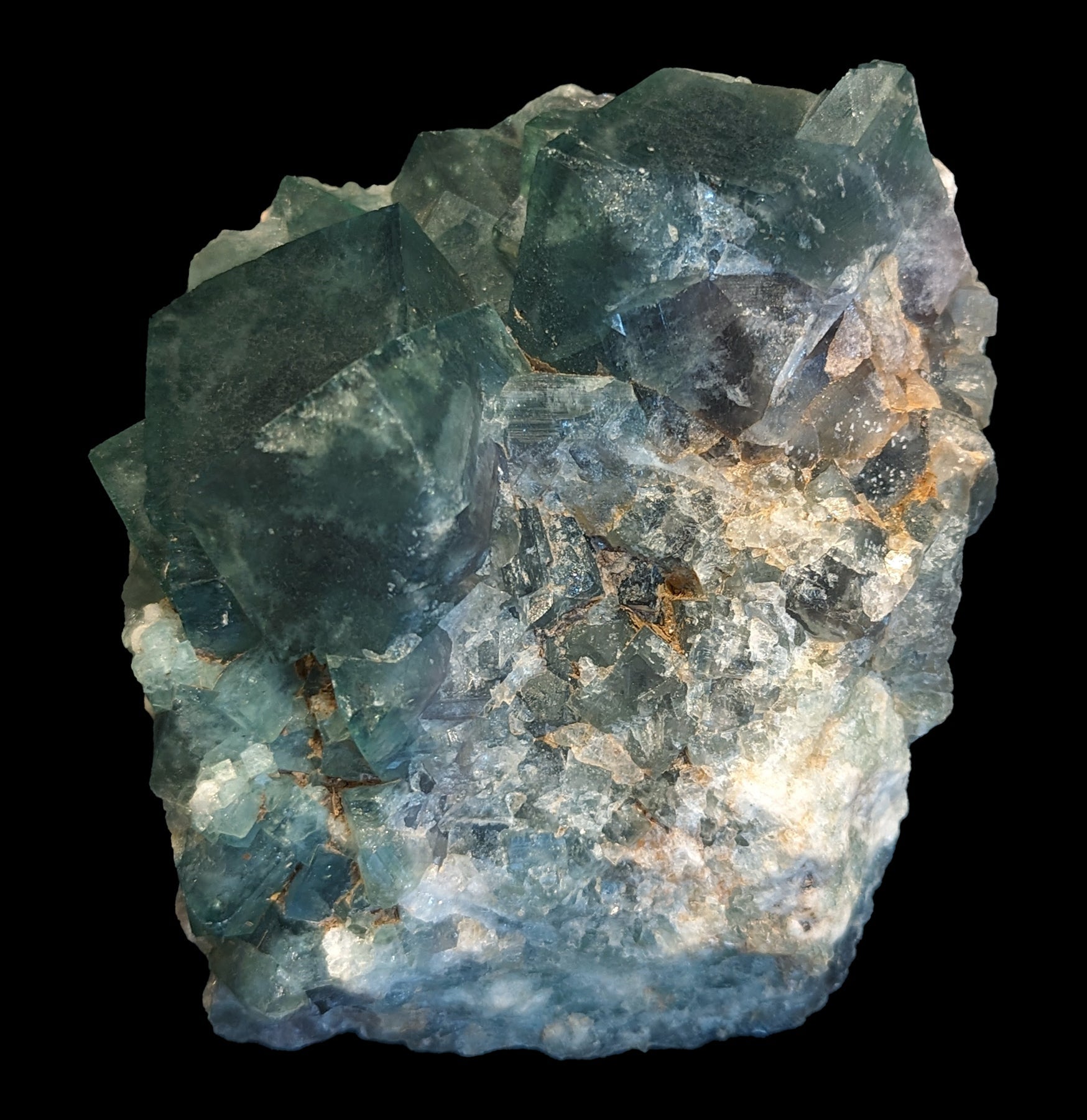 Natural Blue Green Fluorite Crystal Cluster - Healing Stone for Meditation, Energy Cleansing & Home Decor