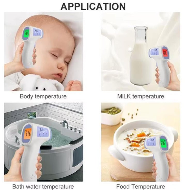 Non-Contact Dual Use Infrared Thermometer for Adults & Kids - Fast & Accurate Forehead/Ear Temperature Reading - FDA & CE Certified - Perfect for Home, Office, Travel & Medical Use